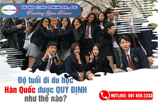 Độ tuổi đi du học Hàn Quốc