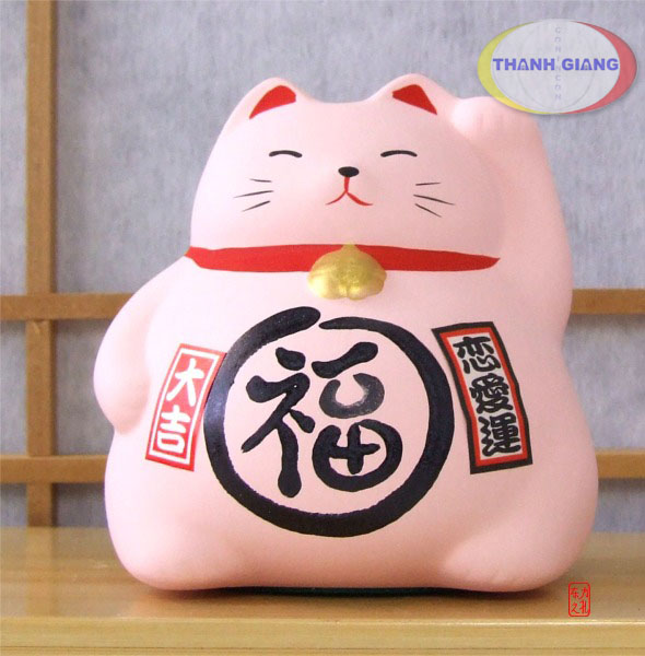 M&egrave;o maneki neko Hồng