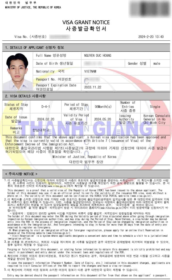 Hòa mình vào niềm vui của các học sinh Thanh Giang đậu visa Hàn Quốc