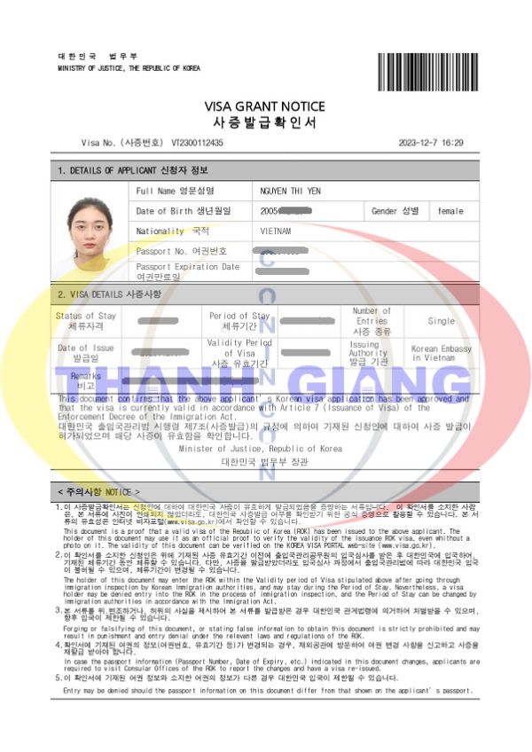 Hòa mình vào niềm vui khi visa trường Sungshin Hàn Quốc về tay học sinh Thanh Giang