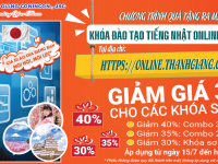 Nhân dịp ra mắt các khóa học Online tiếng Nhật và tiếng Hàn sơ cấp đặc sắc, dành tặng các học viên chương trình ưu đãi giảm giá 30% up /khóa học bất kỳ
