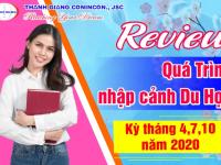 Review quá trình nhập cảnh du học kỳ tháng 4,7,10/2020