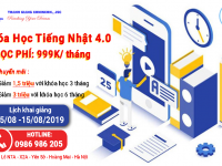 Khai giảng khóa học tiếng Nhật 4.0 với học phí chỉ 999,000đ/tháng