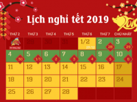 Thanh Giang  - Thông báo lịch nghỉ Tết Nguyên Đán – Kỷ Hợi năm 2019