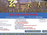 Tuyển sinh hệ 1+4 Đại học Huyền Trang - Kỳ thu 2026 Tuyển sinh hệ 1+4 Đại học Huyền Trang - Kỳ thu 2026