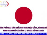 CHÍNH PHỦ NHẬT CÂN NHẮC NỚI LỎNG NHẬP CẢNH - VỚI MỤC ĐÍCH KINH DOANH CHỈ CẦN CÁCH LY 3 NGÀY