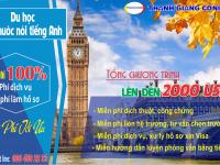 Miễn phí hồ sơ và dịch vụ du học Canada, Anh, Thụy Điển... giá trị tới 2000 USD