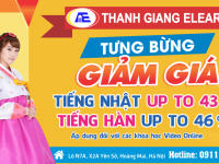 Ưu đãi giảm tới 46% các khóa học online Tiếng Nhật – Tiếng Hàn Thanh Giang