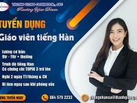 Thanh Giang tuyển dụng: Giáo viên tiếng Hàn