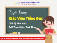 Thanh Giang tuyển dụng: GIÁO VIÊN TIẾNG ĐỨC