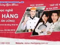 THÔNG BÁO: khai giảng lớp kỹ năng nghề nhà hàng dịch vụ ăn uống tháng 6/2019