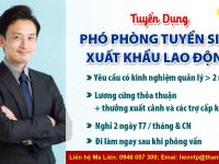 TUYỂN DỤNG PHÓ PHÒNG TUYỂN SINH XKLĐ 