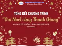 TỔNG KẾT CHƯƠNG TRÌNH “ VUI NOEL CÙNG THANH GIANG” 