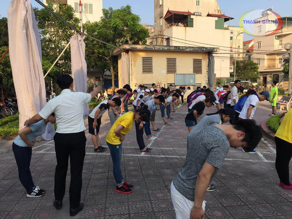 Tập luyện tại công ty Thanh Giang Conincon