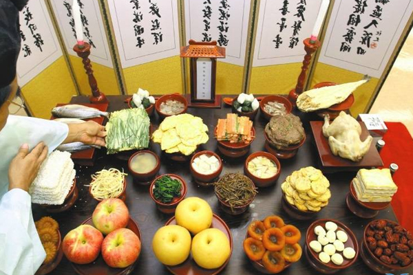 Mâm cúng ngày Tết Hàn Quốc Mâm cúng ngày Tết Hàn Quốc