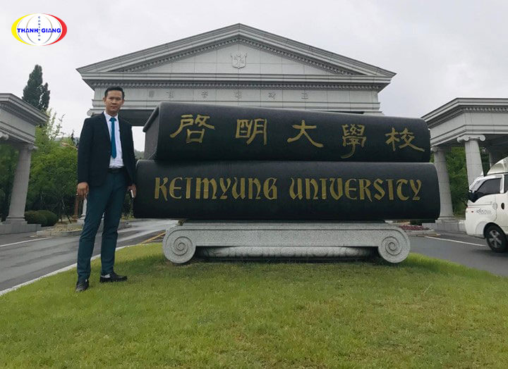 Thanh giang thăm và làm việc tại đại học Keimyung Hàn Quốc