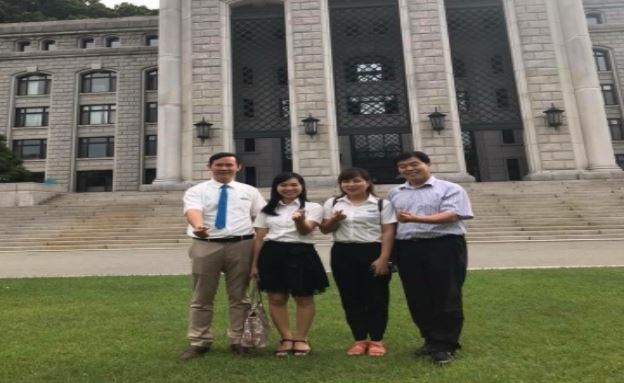 thanh giang thăm và làm việc tại trường đại học Sunmoon