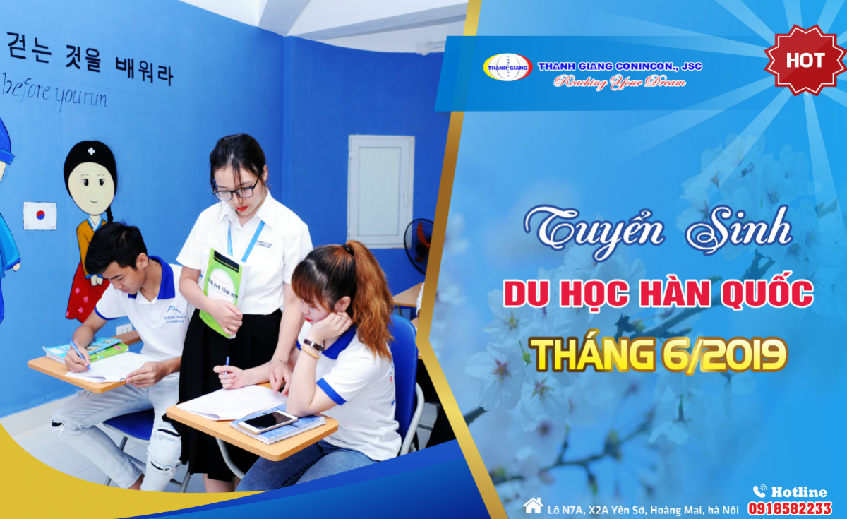 tuyển sinh du học h&agrave;n quốc 2019