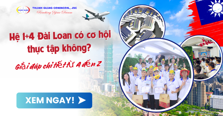 Hệ 1+4 Đài Loan có cơ hội thực tập không? Giải đáp chi tiết từ A đến Z