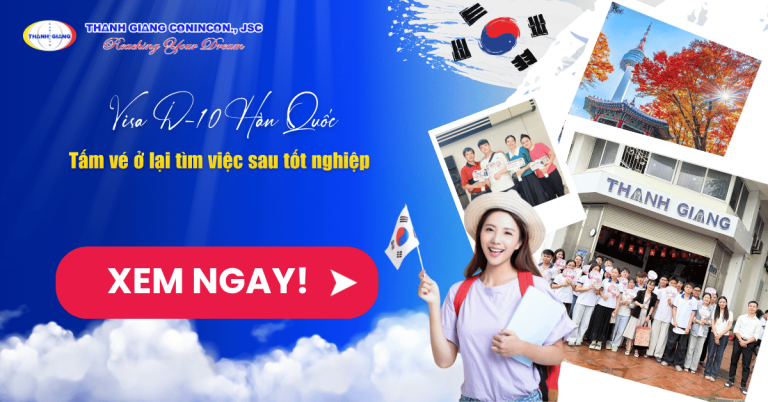 Visa D-10 Hàn Quốc – Tấm vé ở lại tìm việc sau tốt nghiệp 