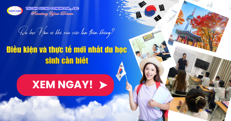 Du học Hàn có khó xin việc làm thêm không? Điều kiện và thực tế mới nhất du học sinh cần biết