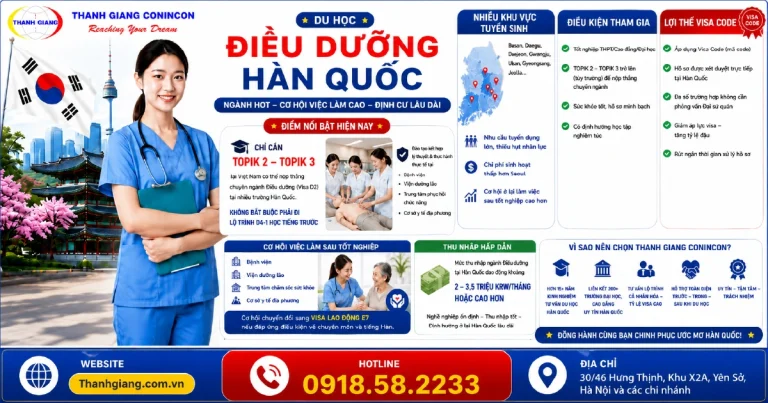 Du học Điều dưỡng Hàn Quốc – Ngành triển vọng với cơ hội việc làm hấp dẫn