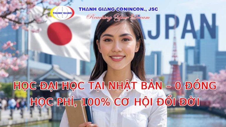 Học Đại học tại Nhật Bản 2025: 0 đồng học phí – 100% cơ hội đổi đời