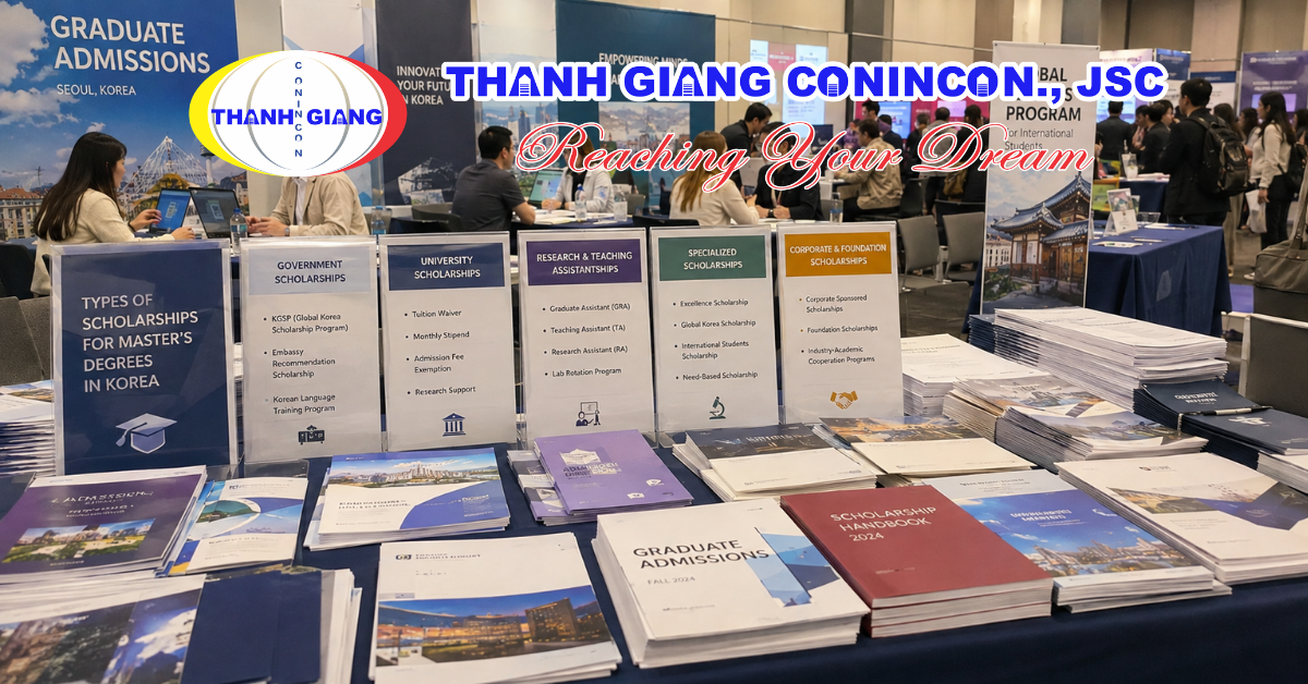 Các chương trình học bổng Thạc sĩ từ nhiều trường đại học Hàn Quốc