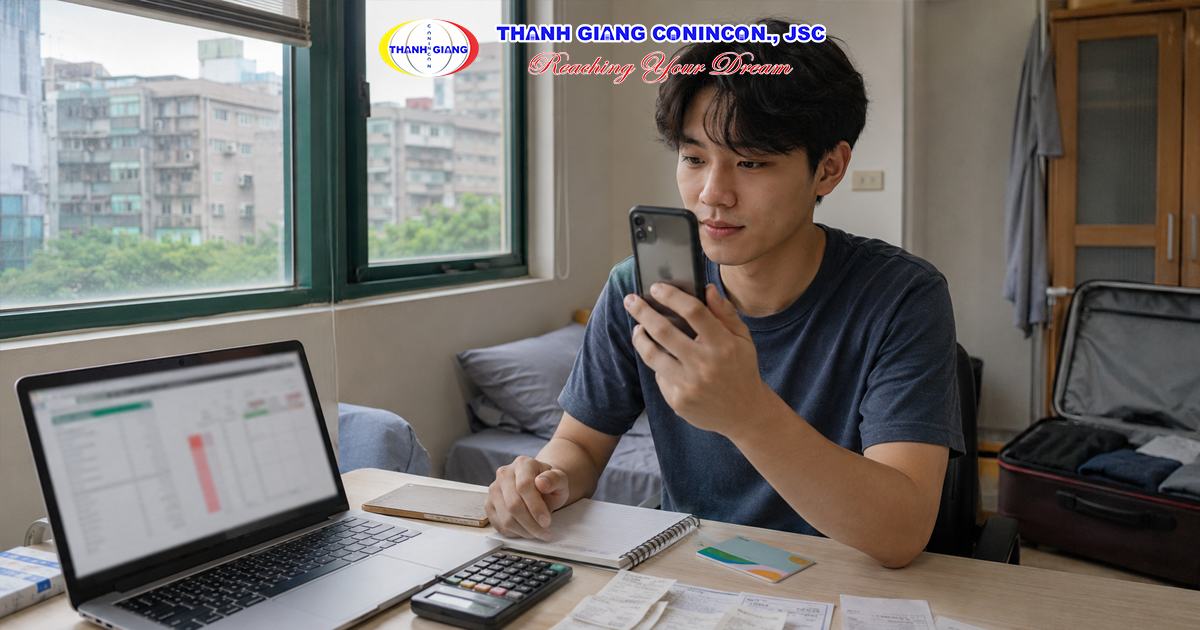 Du học sinh cân đối thu nhập làm thêm và chi phí sinh hoạt tại Đài Loan