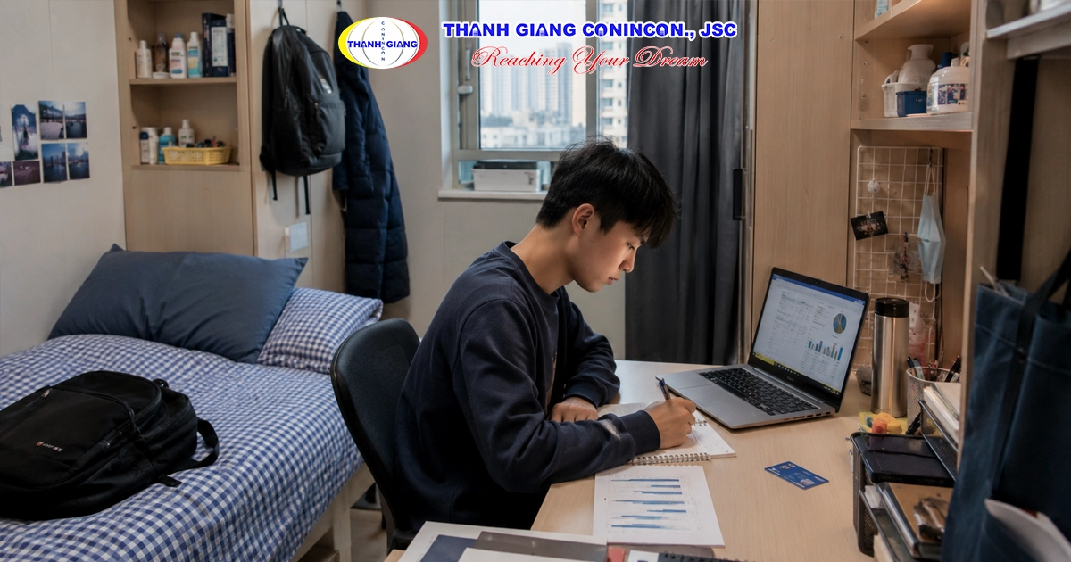 Ảnh minh họa các khoản chi phí sinh hoạt hằng tháng của du học sinh tại Hàn Quốc.