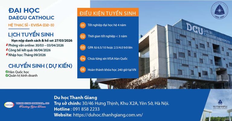 Du học Thạc sĩ Hàn Quốc diện E-Visa – Xu hướng mới năm 2026