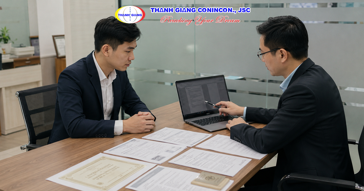 Ứng viên Việt Nam kiểm tra điều kiện và hồ sơ du học Thạc sĩ Đức