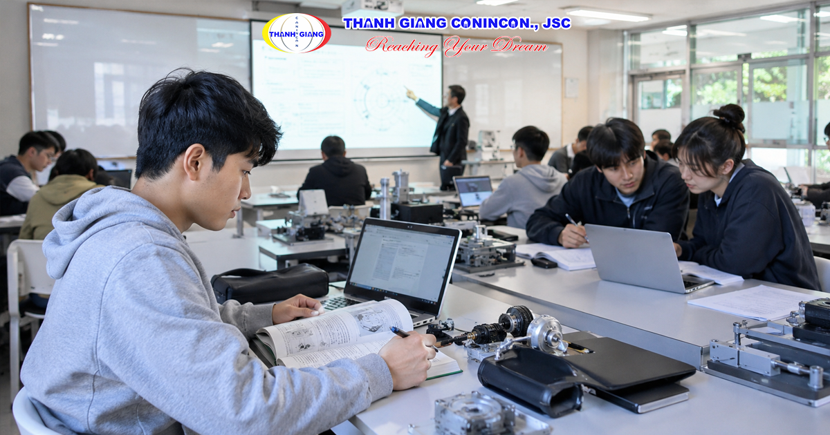 Sinh viên quốc tế học chuyên ngành tại Hàn Quốc và đồng thời bổ sung năng lực tiếng Hàn theo yêu cầu của trường.