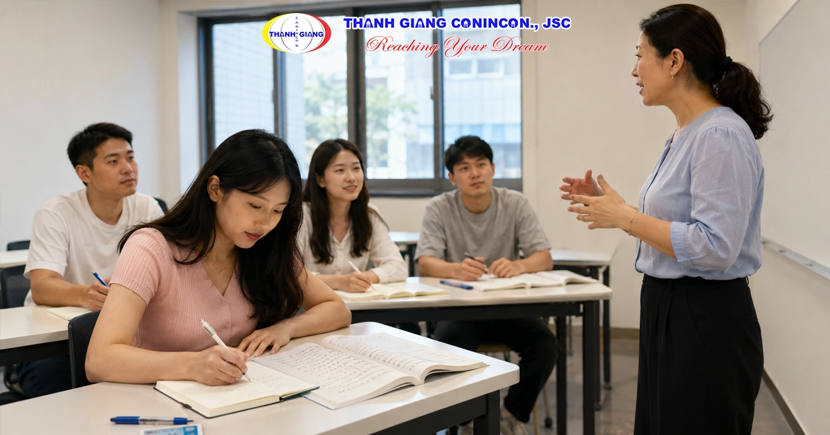 Ảnh minh họa lớp học tiếng Trung tại Đài Loan dành cho du học sinh mới bắt đầu.