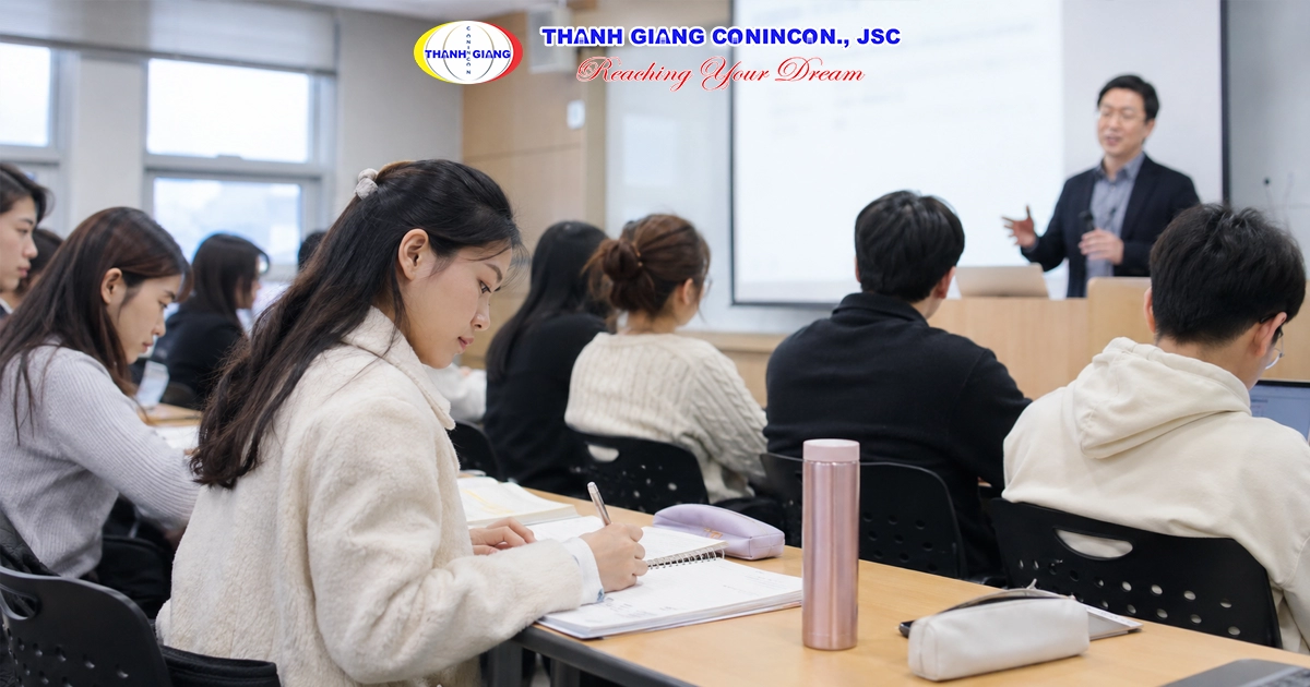 Ảnh minh họa du học Hàn Quốc hệ tiếng dành cho học sinh học tiếng Hàn trước khi vào chuyên ngành.