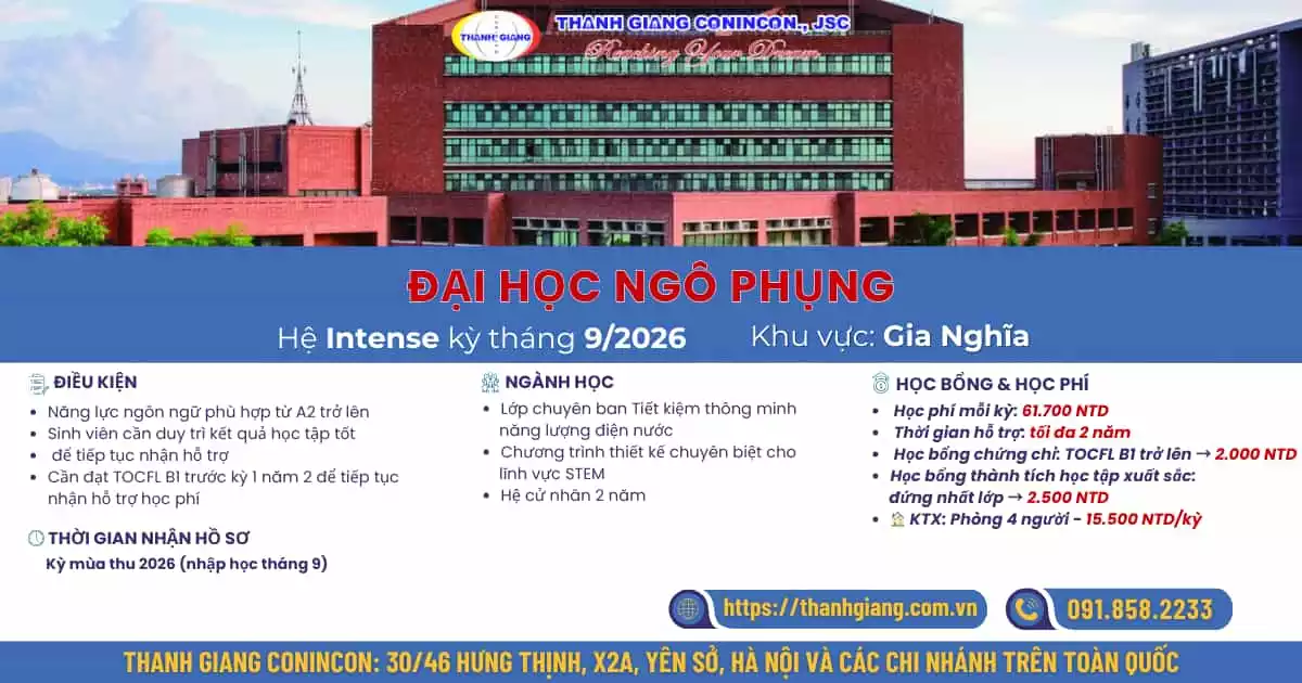 Du học hệ Intense Đại học Ngô Phụng