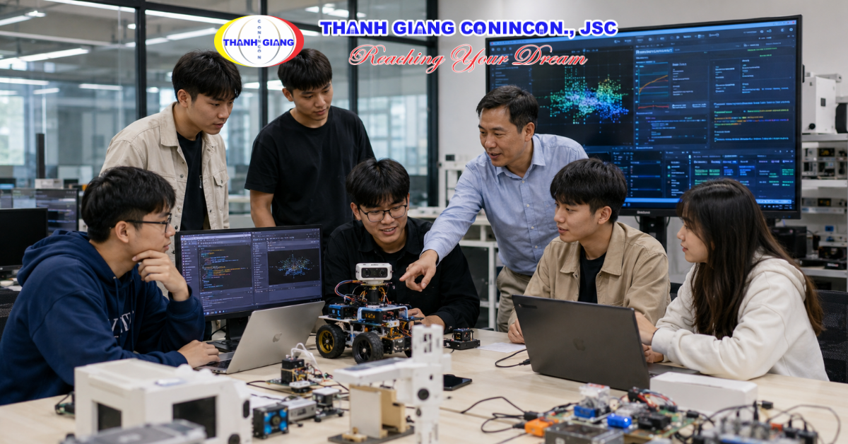 Du học sinh CNTT tham gia dự án công nghệ cùng trường Đại học và doanh nghiệp tại Đài Loan