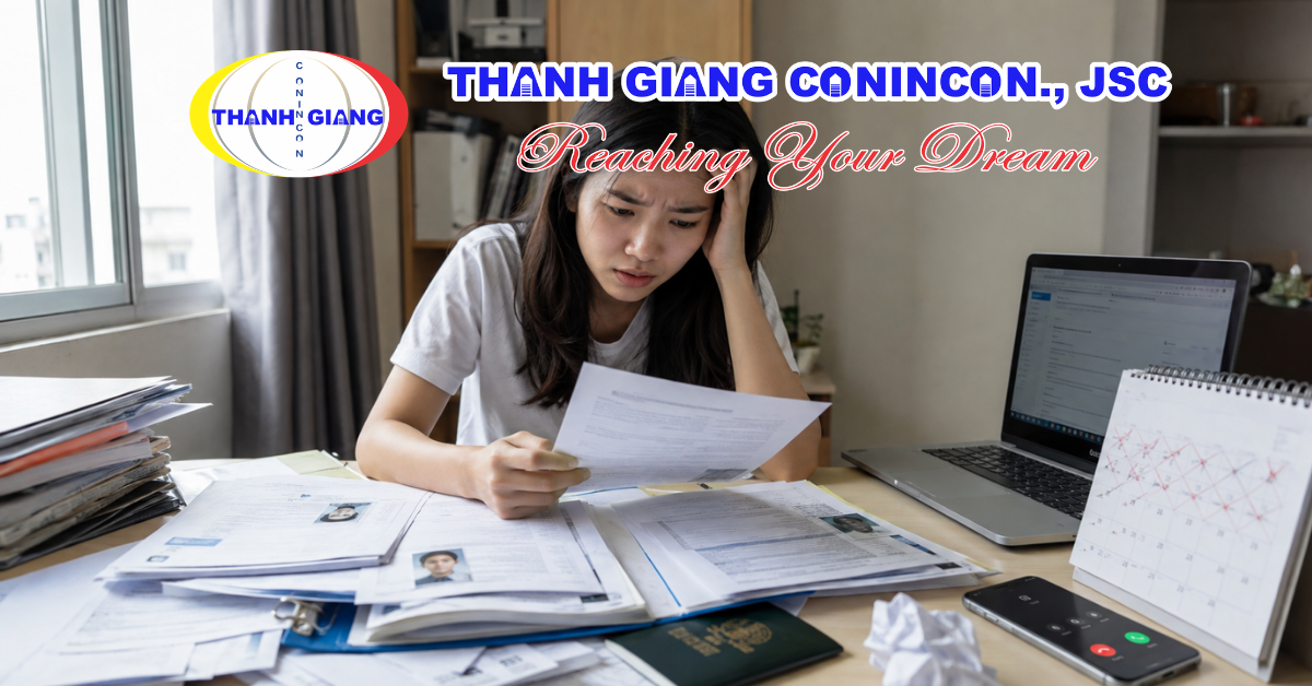 Du học sinh kiểm tra lại hồ sơ giấy tờ trước khi du học Trung Quốc