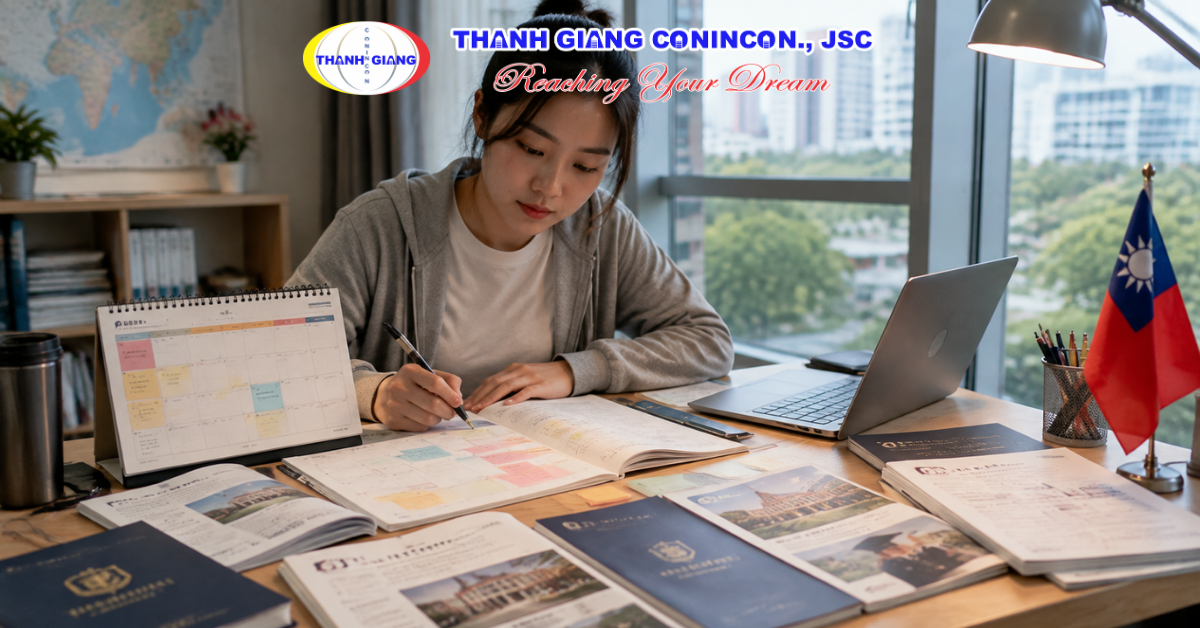 Du học sinh lập kế hoạch thời gian cho toàn bộ hành trình học tập tại Đài Loan