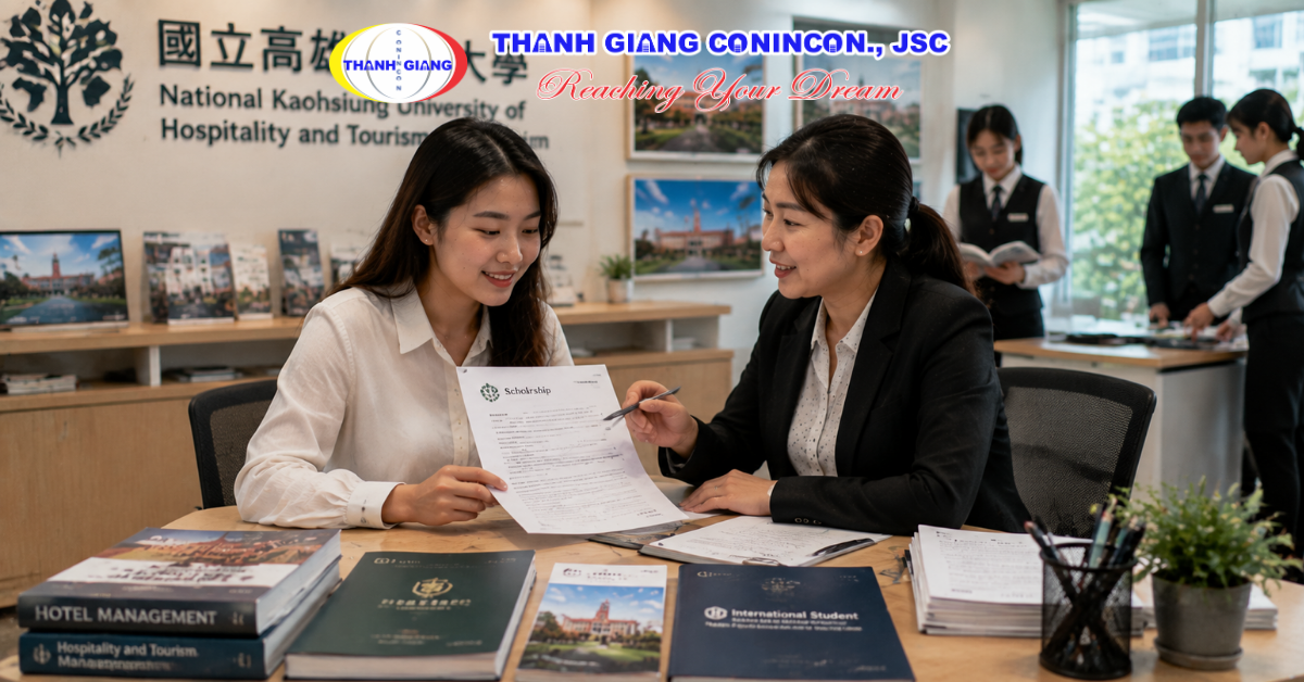 Du học sinh nhận học bổng và hỗ trợ học tập ngành Quản trị khách sạn ở Đài Loan