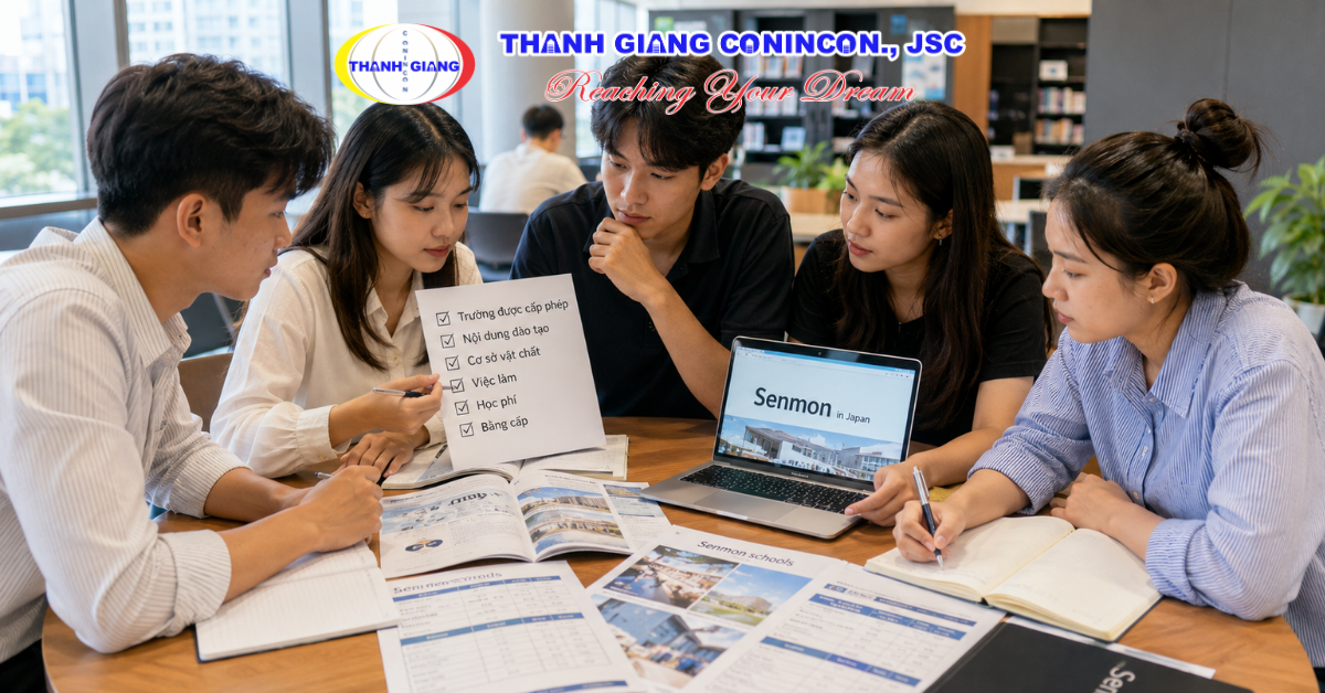 Du học sinh so sánh tiêu chí để chọn trường và ngành Senmon phù hợp tại Nhật Bản
