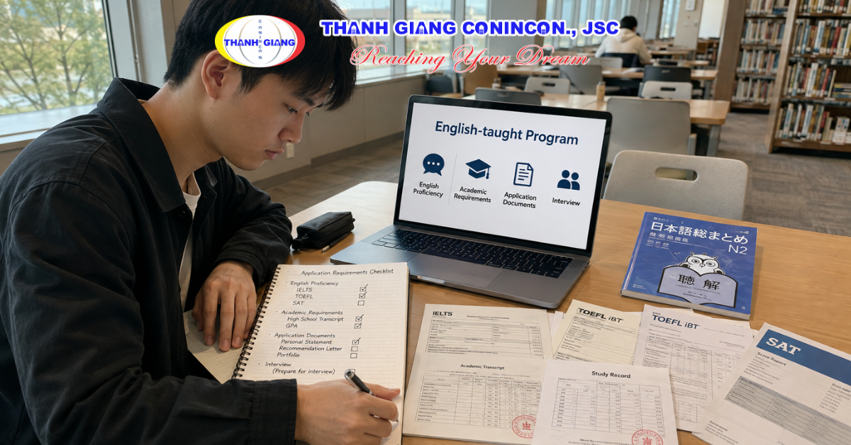 Du học sinh tìm hiểu điều kiện học chương trình bằng tiếng Anh tại Nhật Bản
