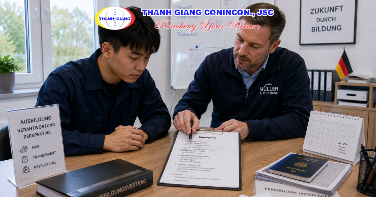 Du học sinh tìm hiểu điều kiệu hợp đồng Ausbildung du học nghề Đức