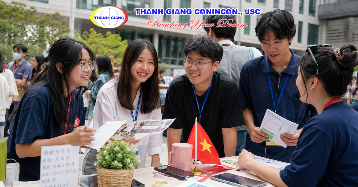 Du học sinh Việt tham gia hoạt động ngoại khóa tại trường Đài Loan