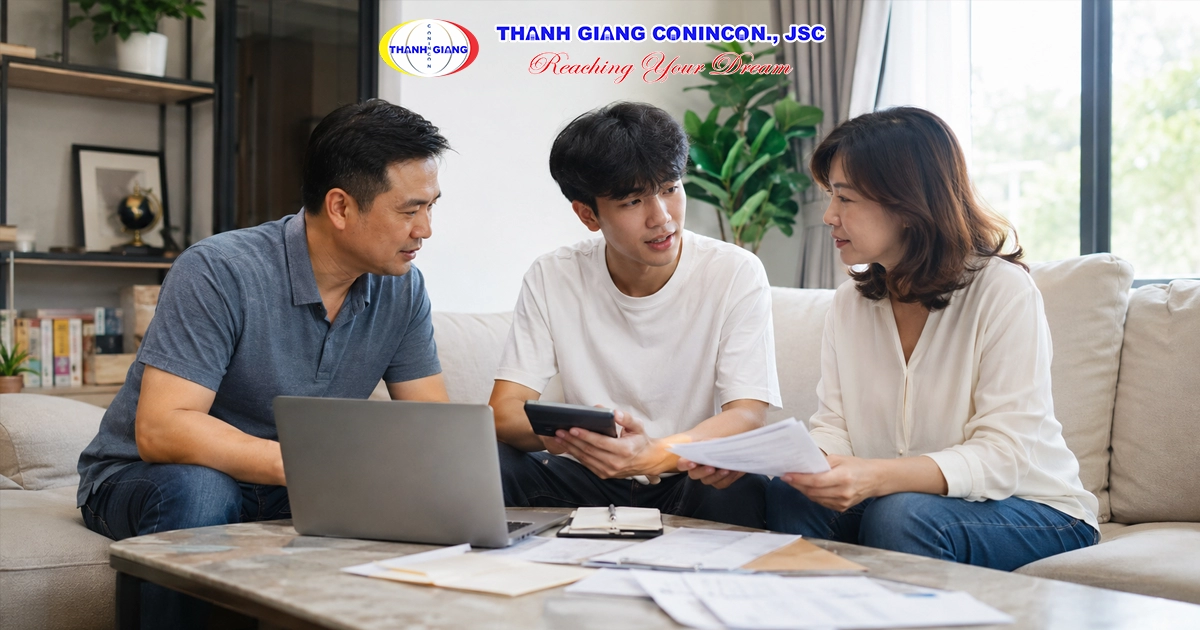 Học sinh Việt Nam cùng bố mẹ lên kế hoạch tài chính để xin visa hệ 1+4 Đài Loan.