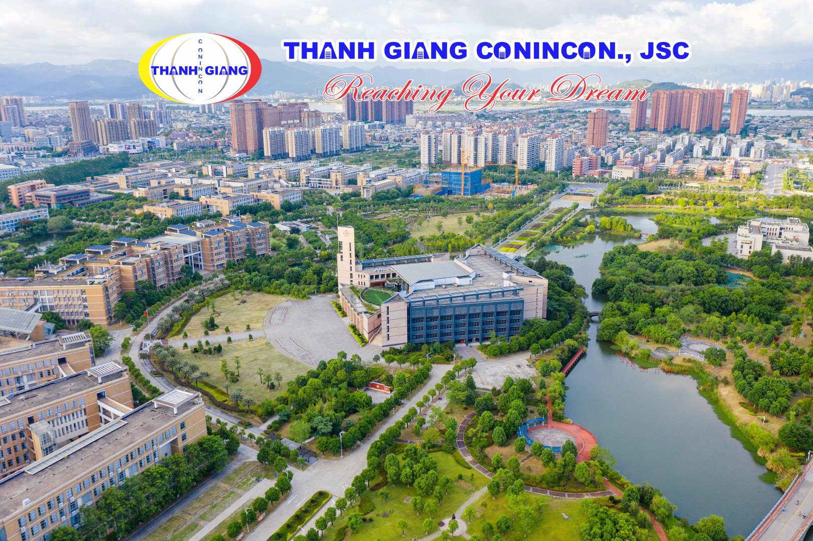 Góc nhìn trên cao của Đại học Phúc Châu