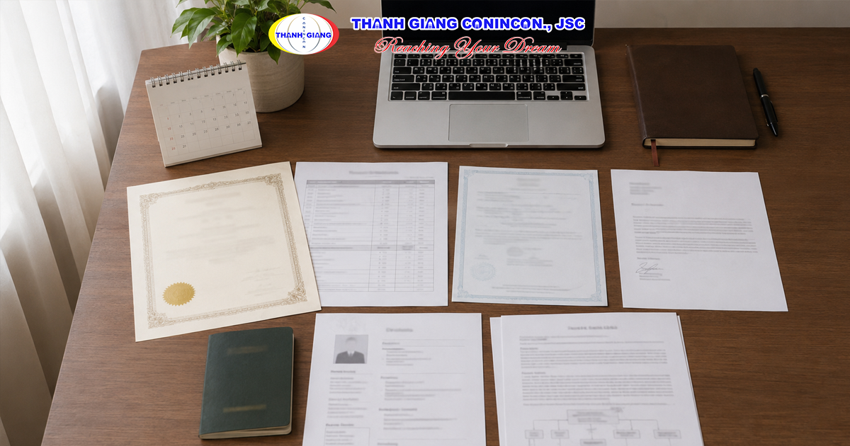 Bộ hồ sơ ứng tuyển học bổng Thạc sĩ Nhật Bản được chuẩn bị đầy đủ và khoa học.