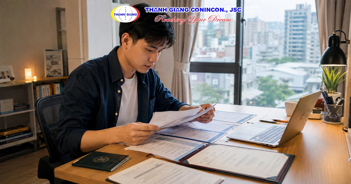 Ảnh minh họa du học sinh chuẩn bị hồ sơ ở lại làm việc tại Đài Loan sau tốt nghiệp