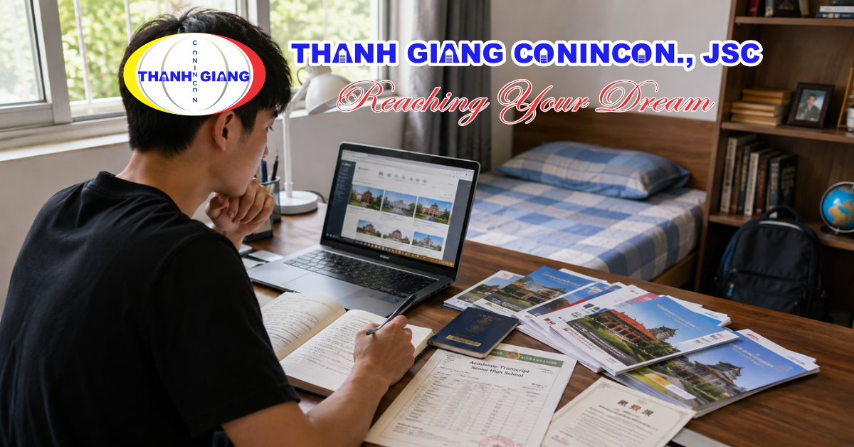 Học sinh chuẩn bị hồ sơ tìm hiểu điều kiện du học Trung Quốc hệ Đại học