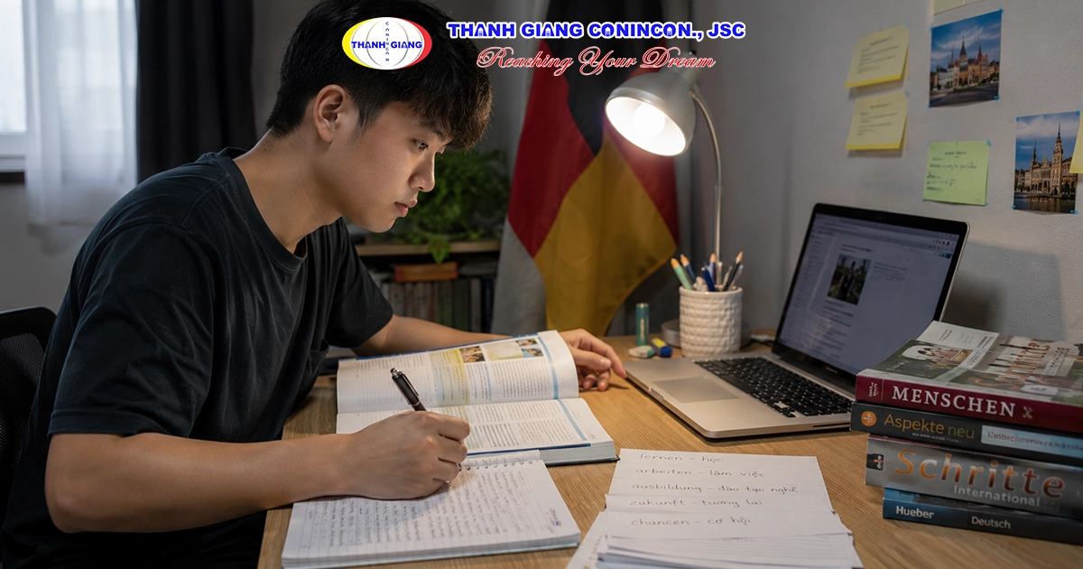 Học tiếng Đức để chuẩn bị du học nghề Đức